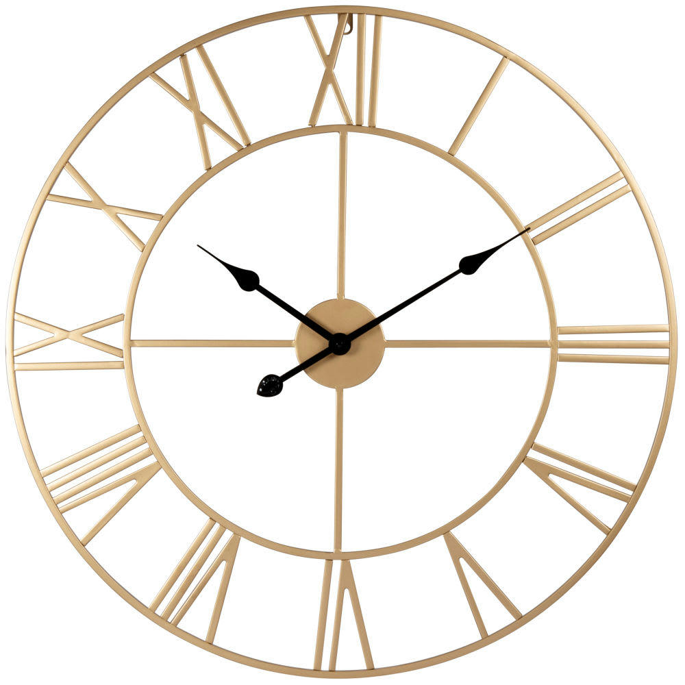 SCARLETT - Horloge en métal doré D70