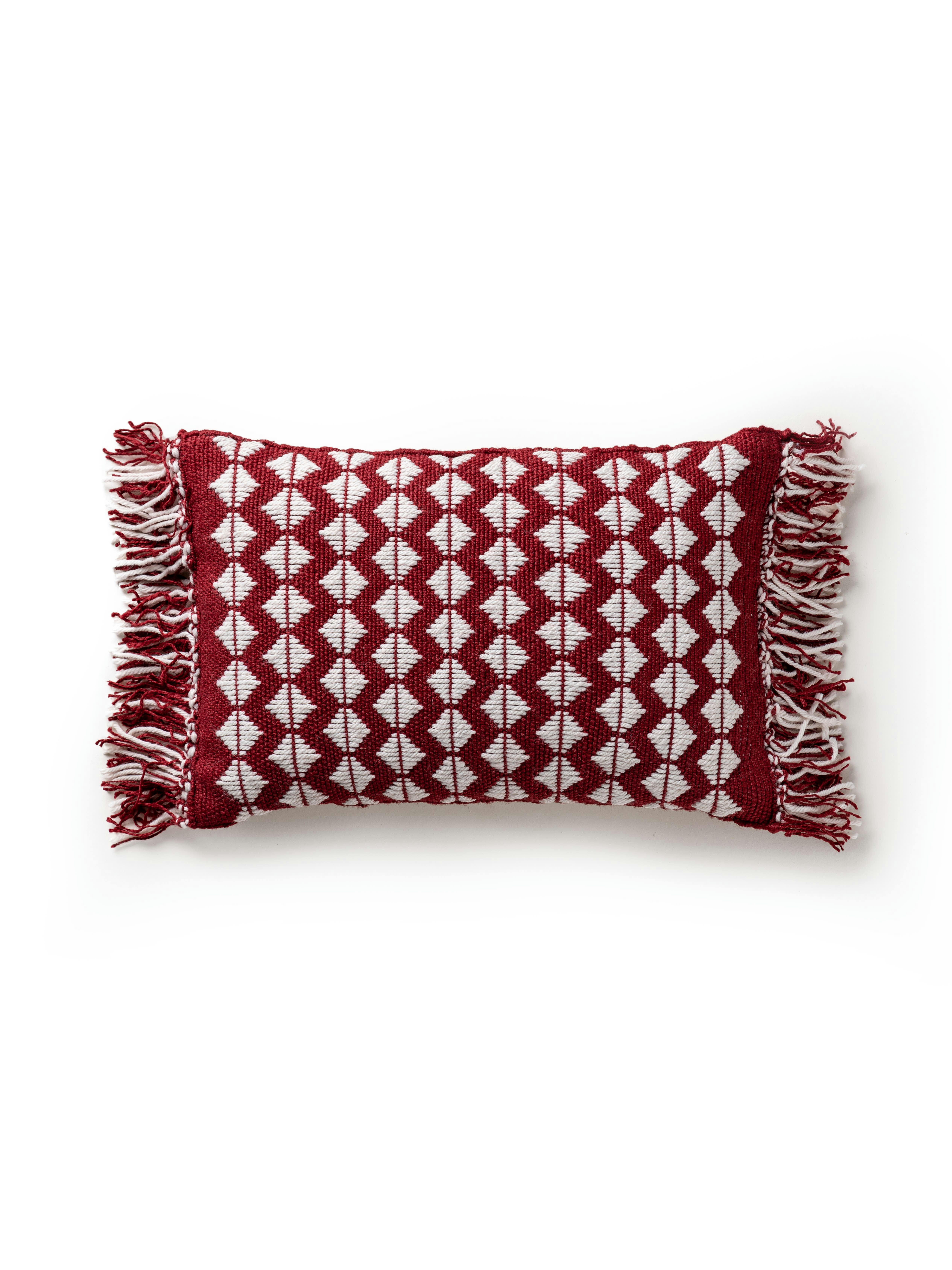 MORTY - Coussin d'intérieur et d'extérieur rouge 30x50
