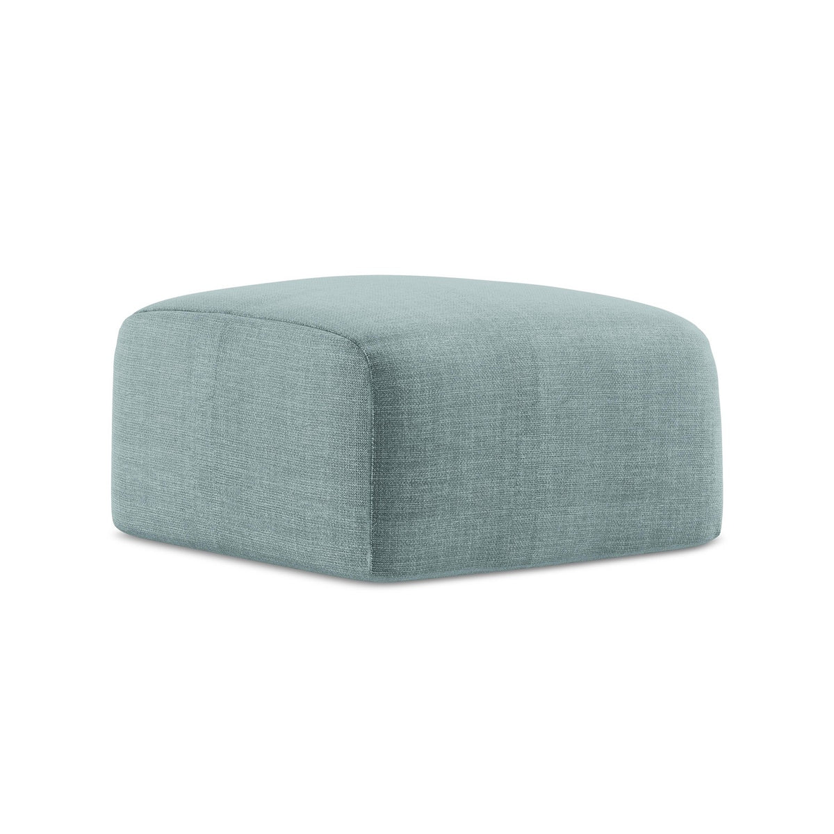 LaMiaSofa Poef Savona - textuurstof - jeans - 65x65x40