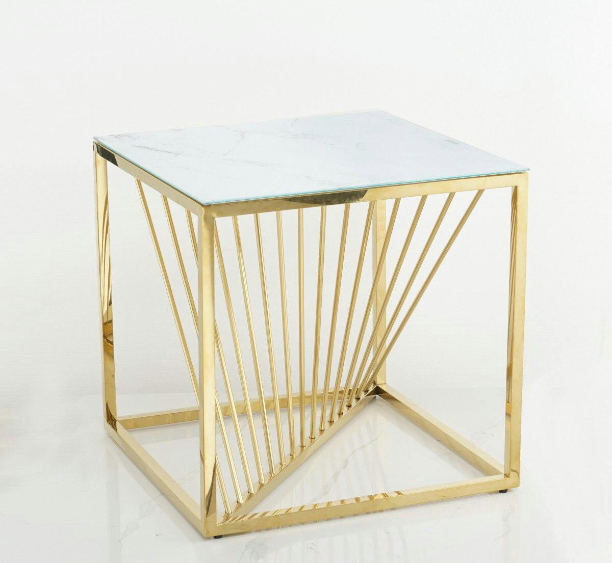 Brassex Kingston Side Table, Gold