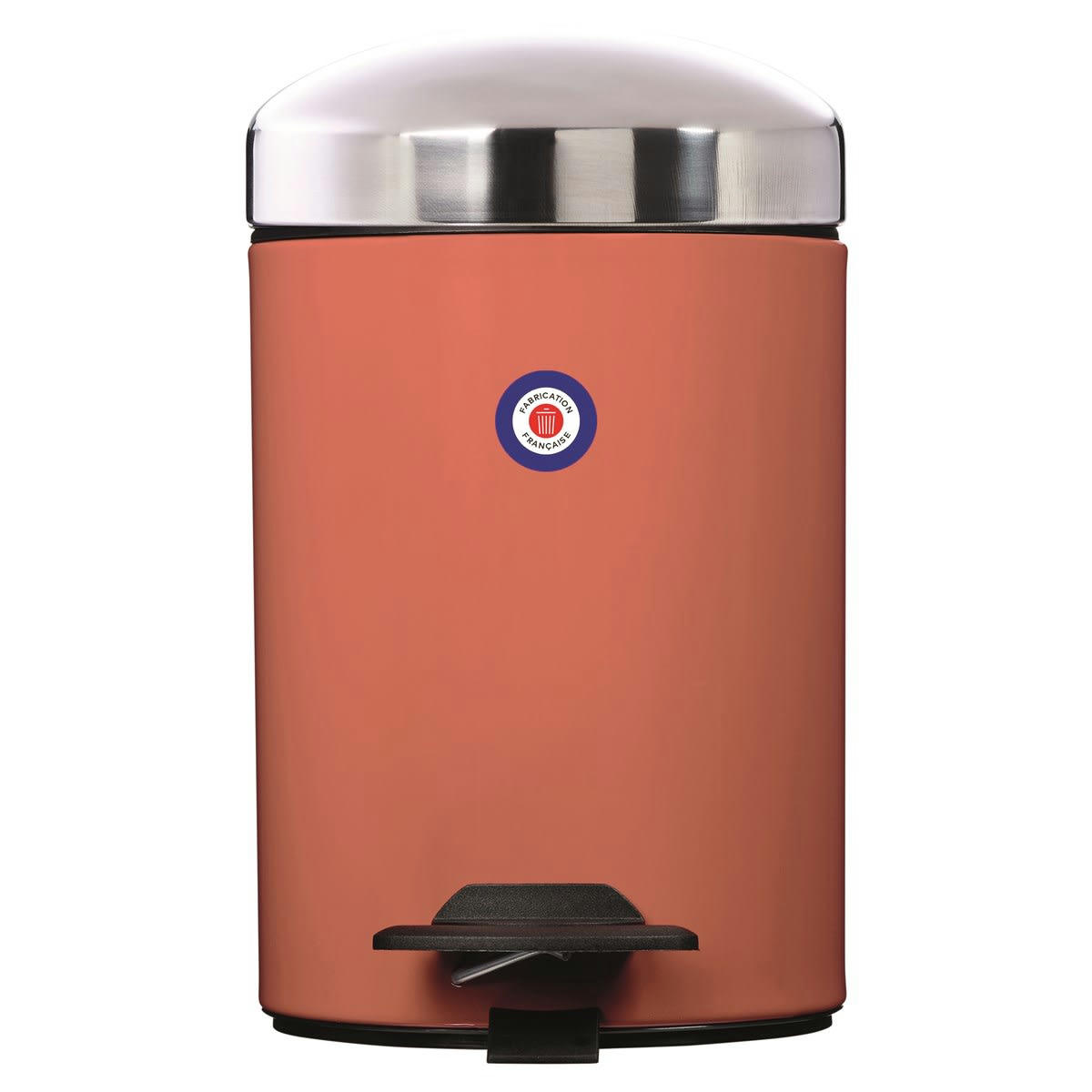 BONNY - Poubelle 3L en Métal Corail