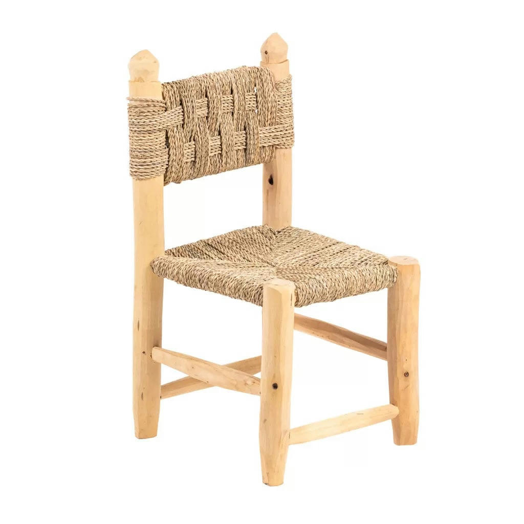 MARINA - Chaise enfant en bois et corde