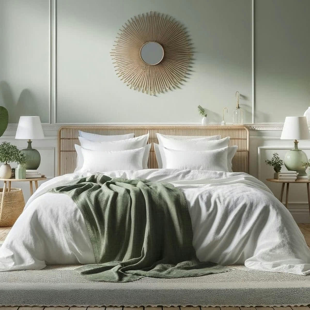 HORTENSE - Housse de couette lin lavé  260x240 blanc neige