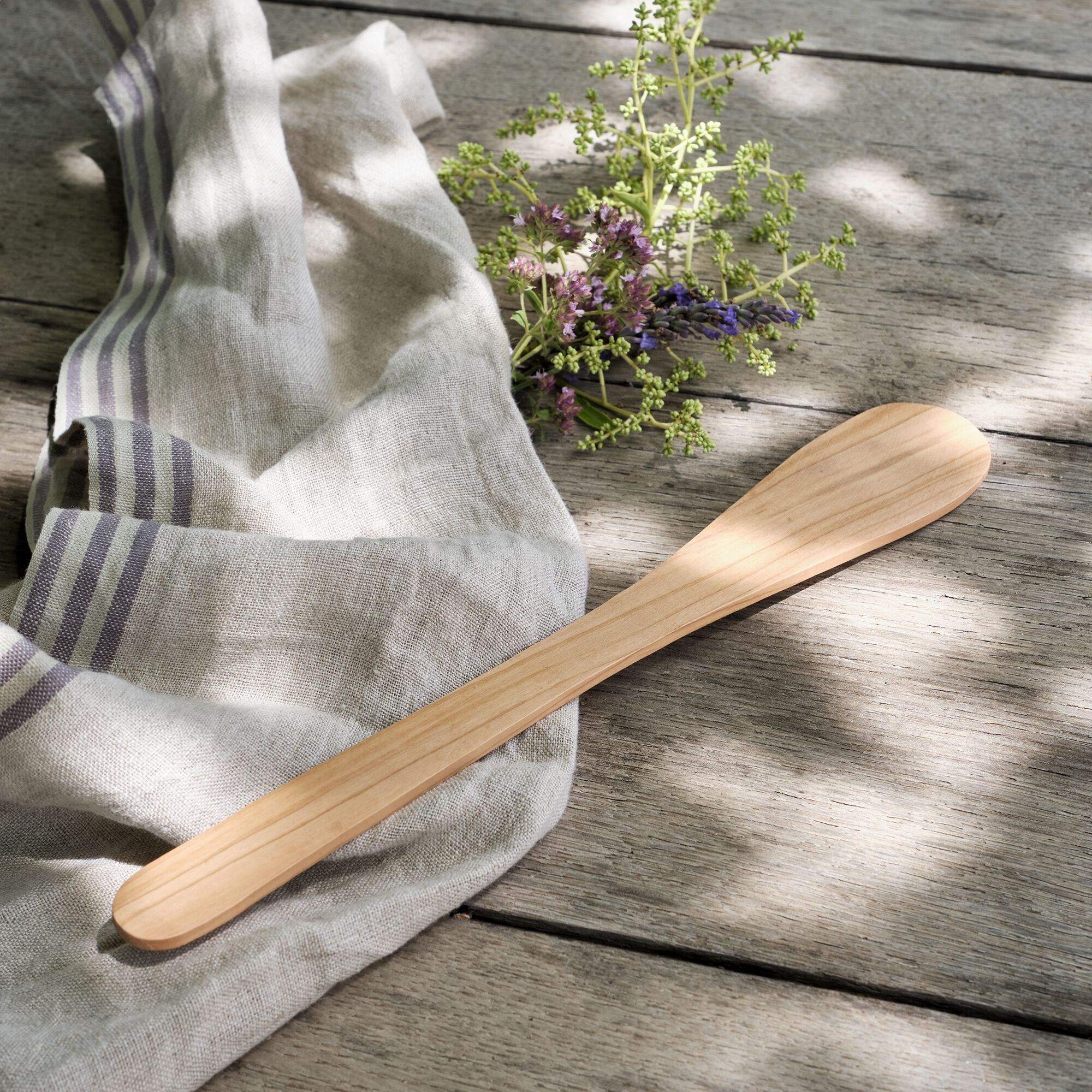 OLIVIA - Spatule bout rond en bois d'olivier