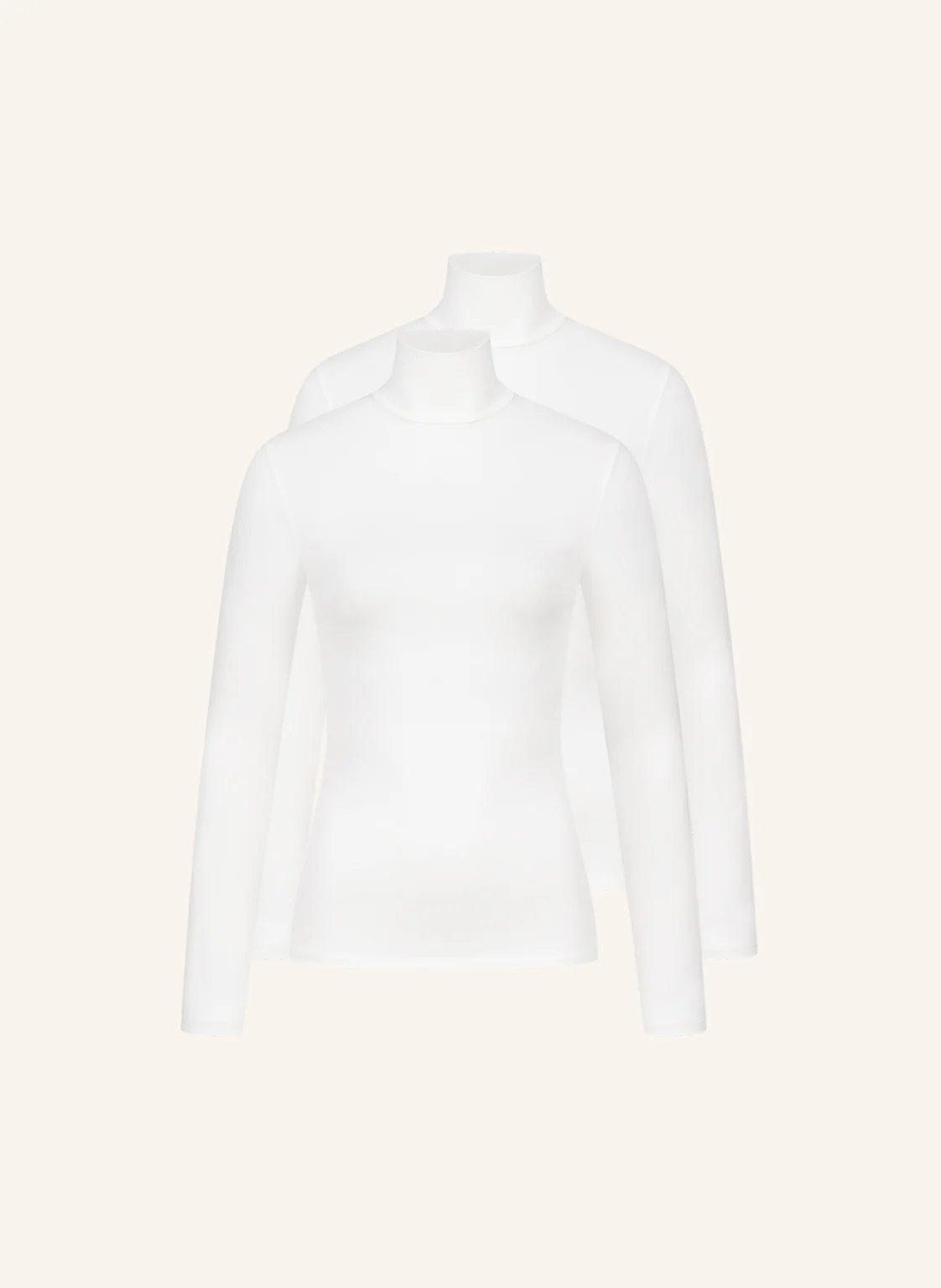 erlich textil 2er Pack Light Touch Rollkragen Langarmshirt mit weichem Lyocell