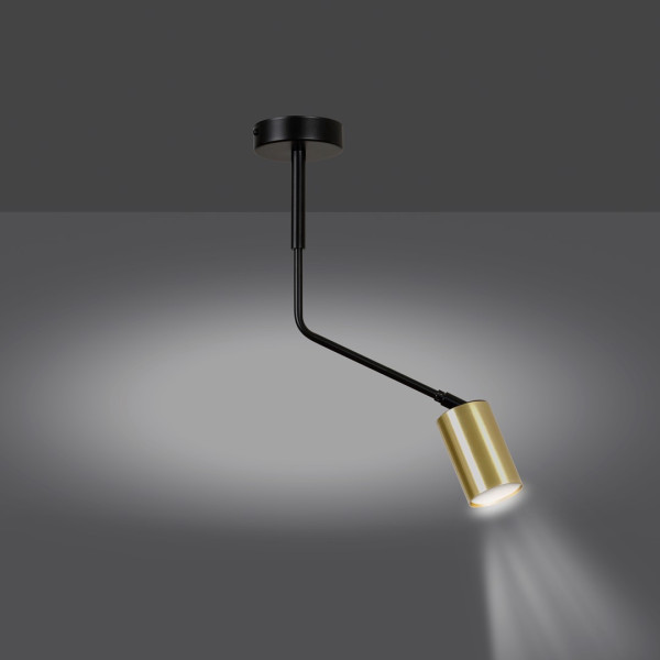 Lampa Sufitowa Verno 1 Black Regulowane Reflektory