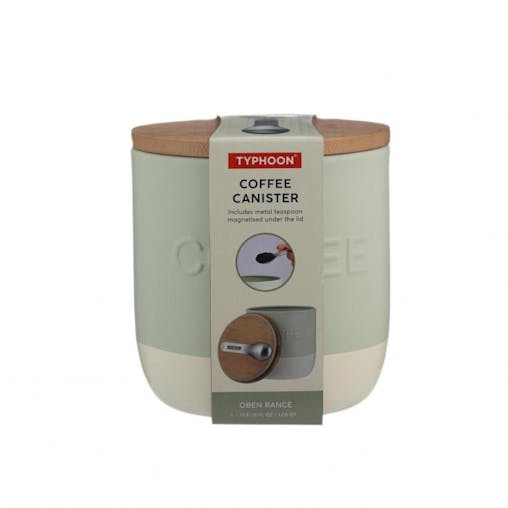 Typhoon Oben Coffee Canister 1.25L With Mini Spoon - Green