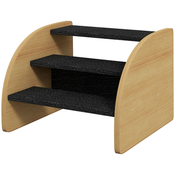 Hundetreppe, 3 Stufen, mit Seitenwand