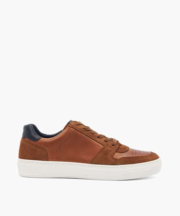 Tawly Tan - Leather Cup Sole Trainers