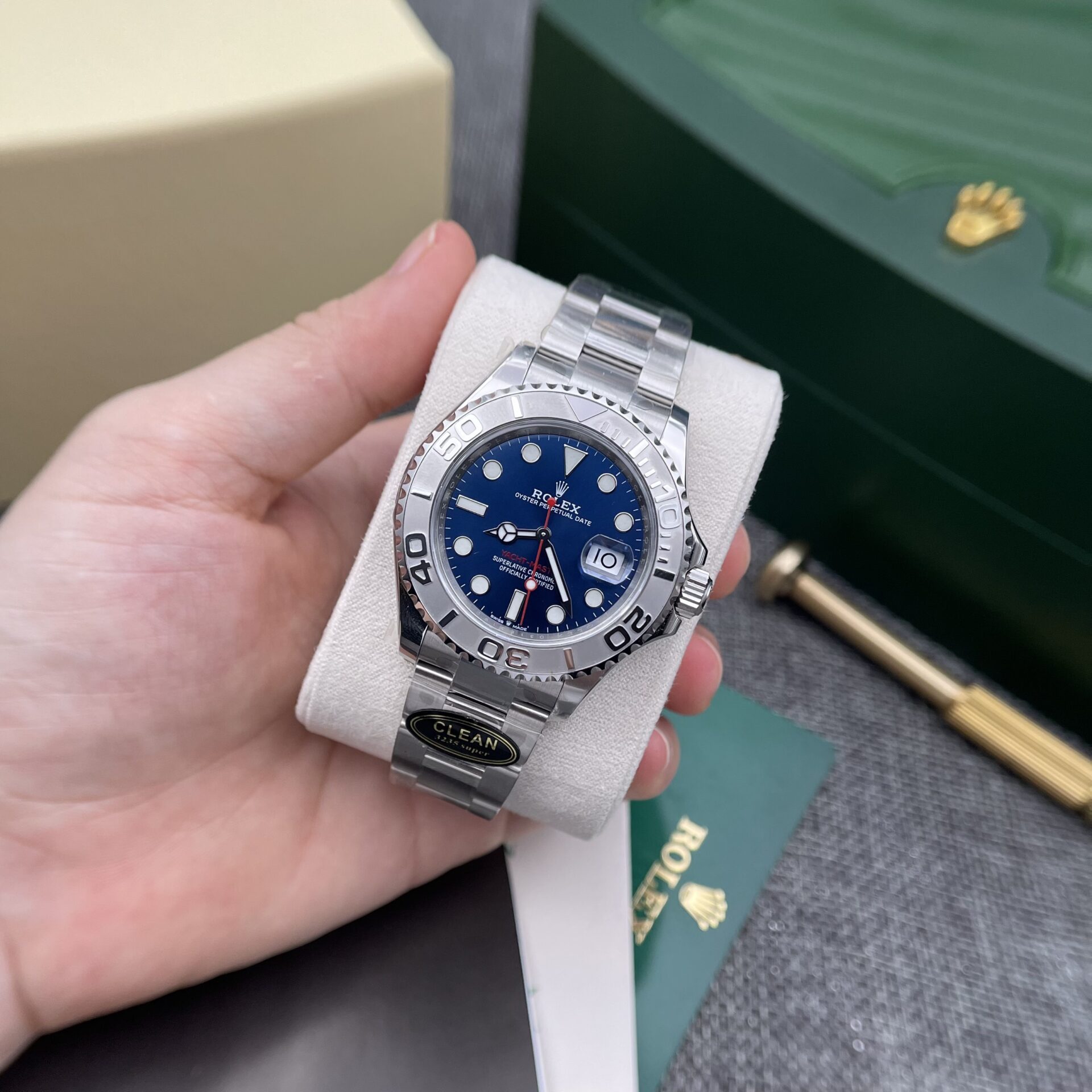 Rolex Yacht-Master 116622 904L Steel Blue Dial 40mm Oyster Super Clone