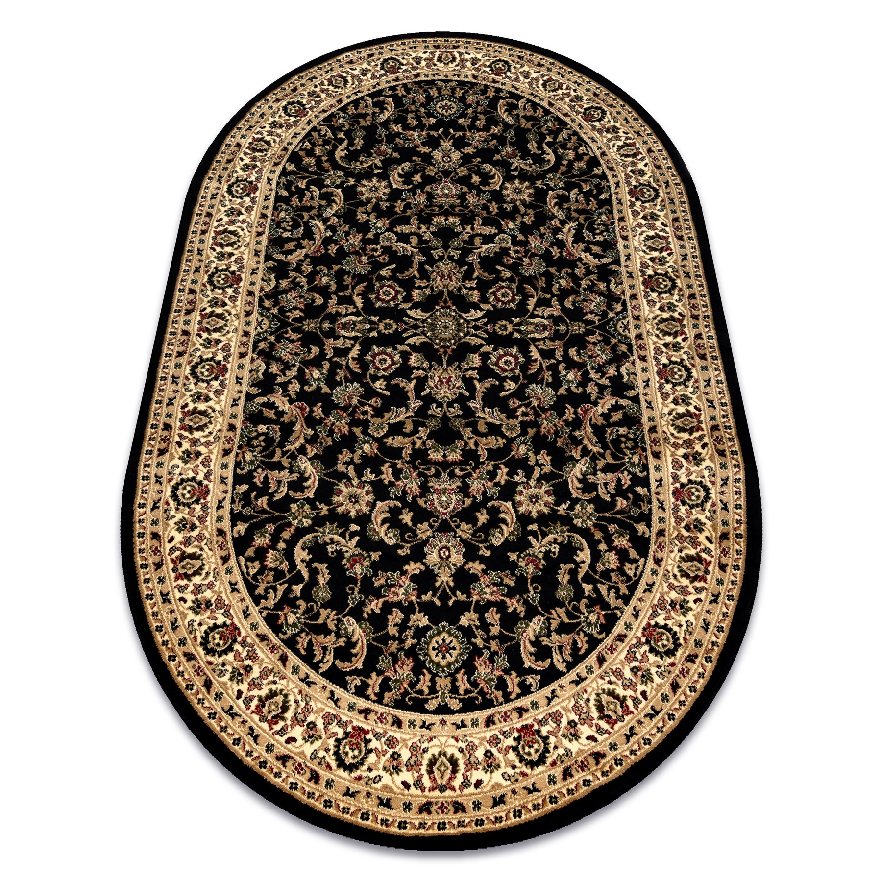 Dywan ROYAL ADR owal wzór 1745 czarny100x180 cm