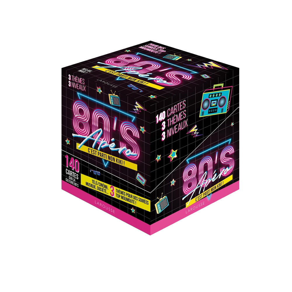 Jeu apéro années 80's thème cinéma/TV/actualités