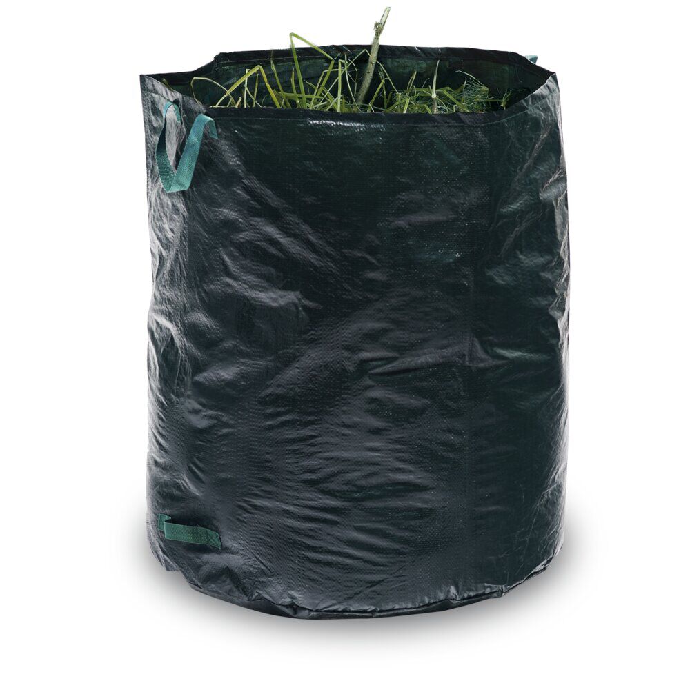 Sac de jardin 270L plastique vert Ø67xH76 cm