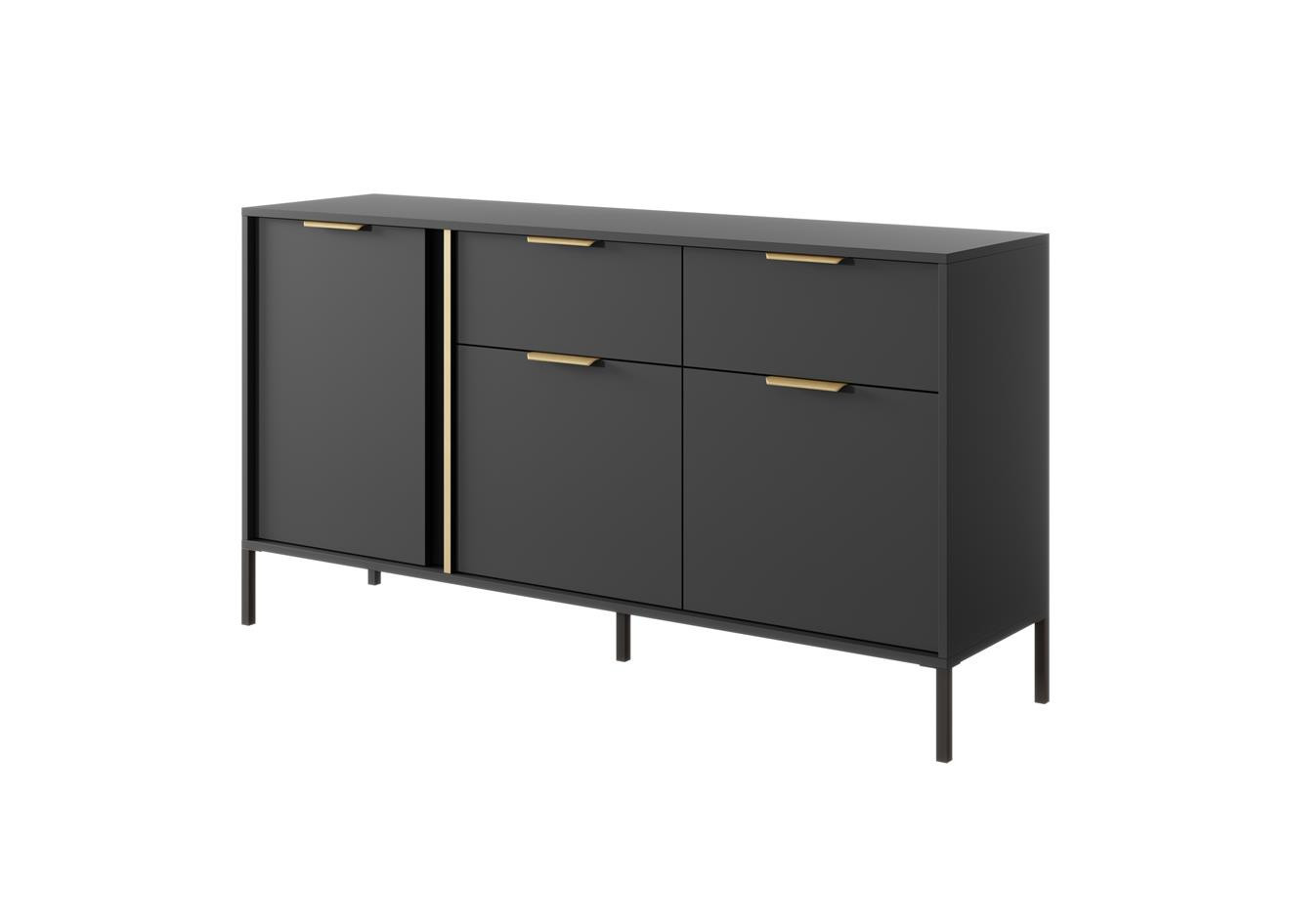 LARS - KOMODA Szeroka 3D2S 153 antracyt