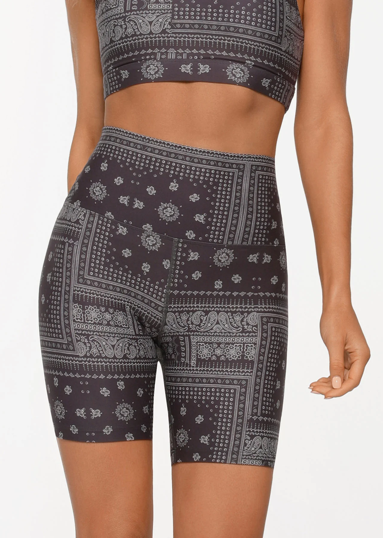 Bandana Paisley Bike Shorts