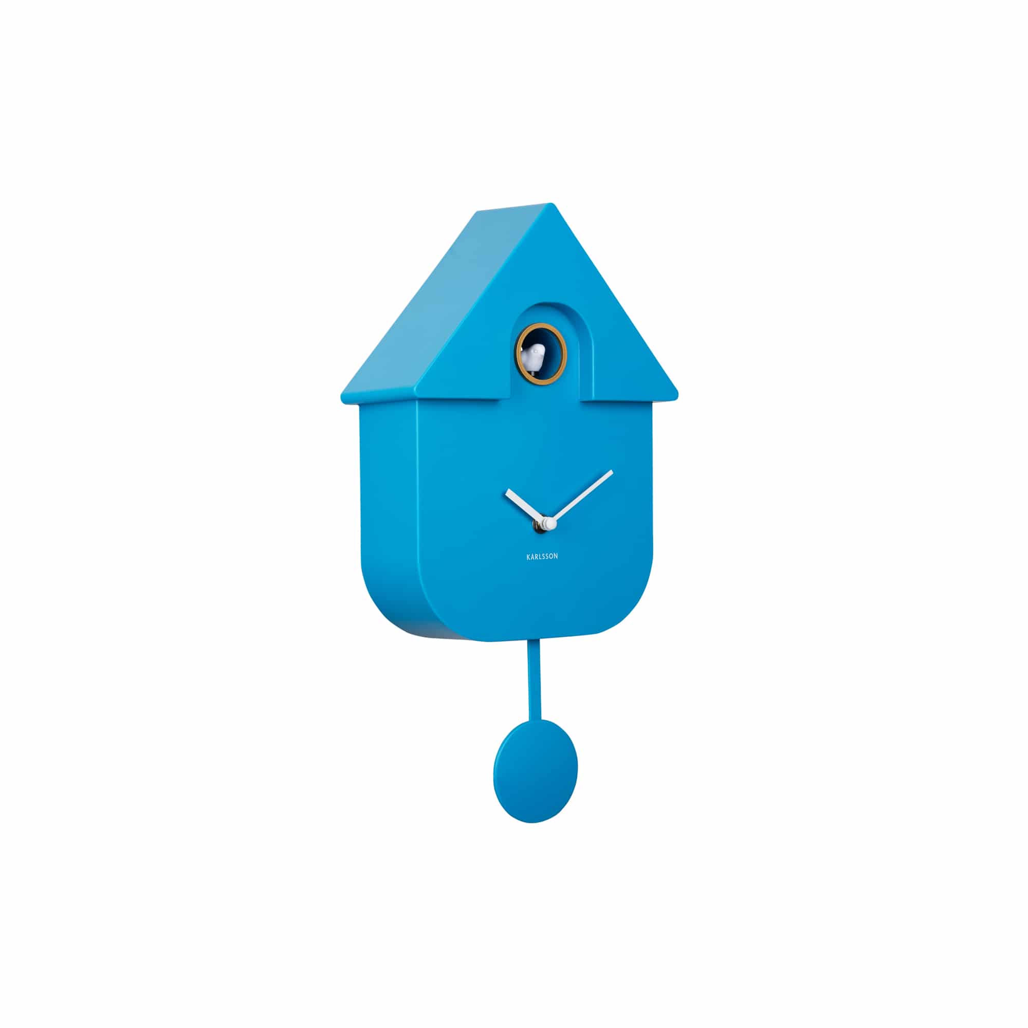 Karlsson wandklok Modern Cuckoo - blauw - Ø21.5cm
