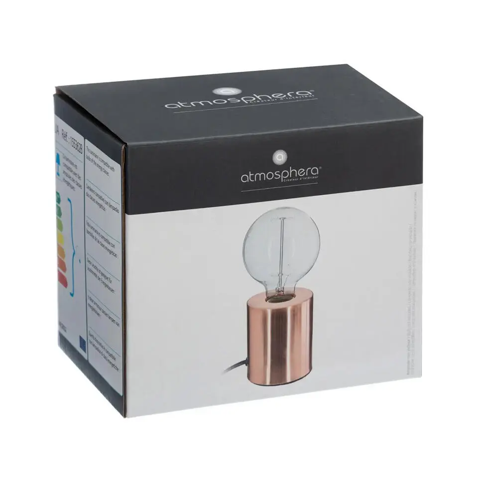 Atmosphera Tafellamp Saba - metaal - koper - H10 cm - Leeslampje