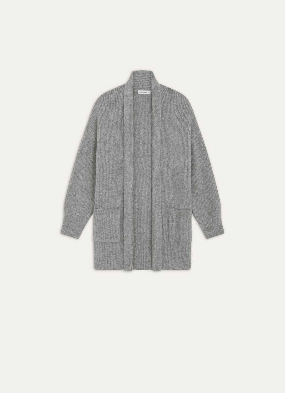GILET à PAN EN TRICOT DOUX ET CHAUD VITA GRIS CLAIR