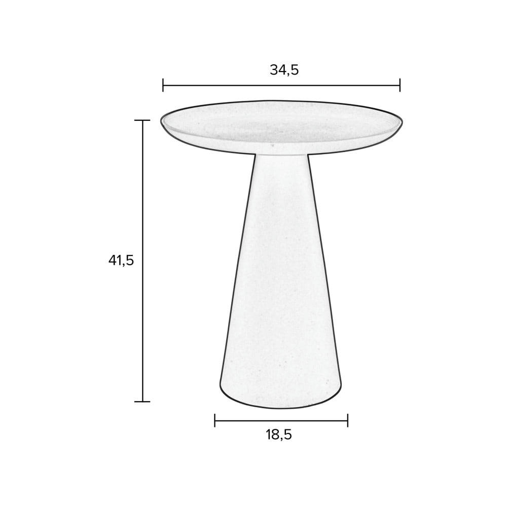 RINGAR - Table d'appoint ronde en aluminium D34,5cm rose