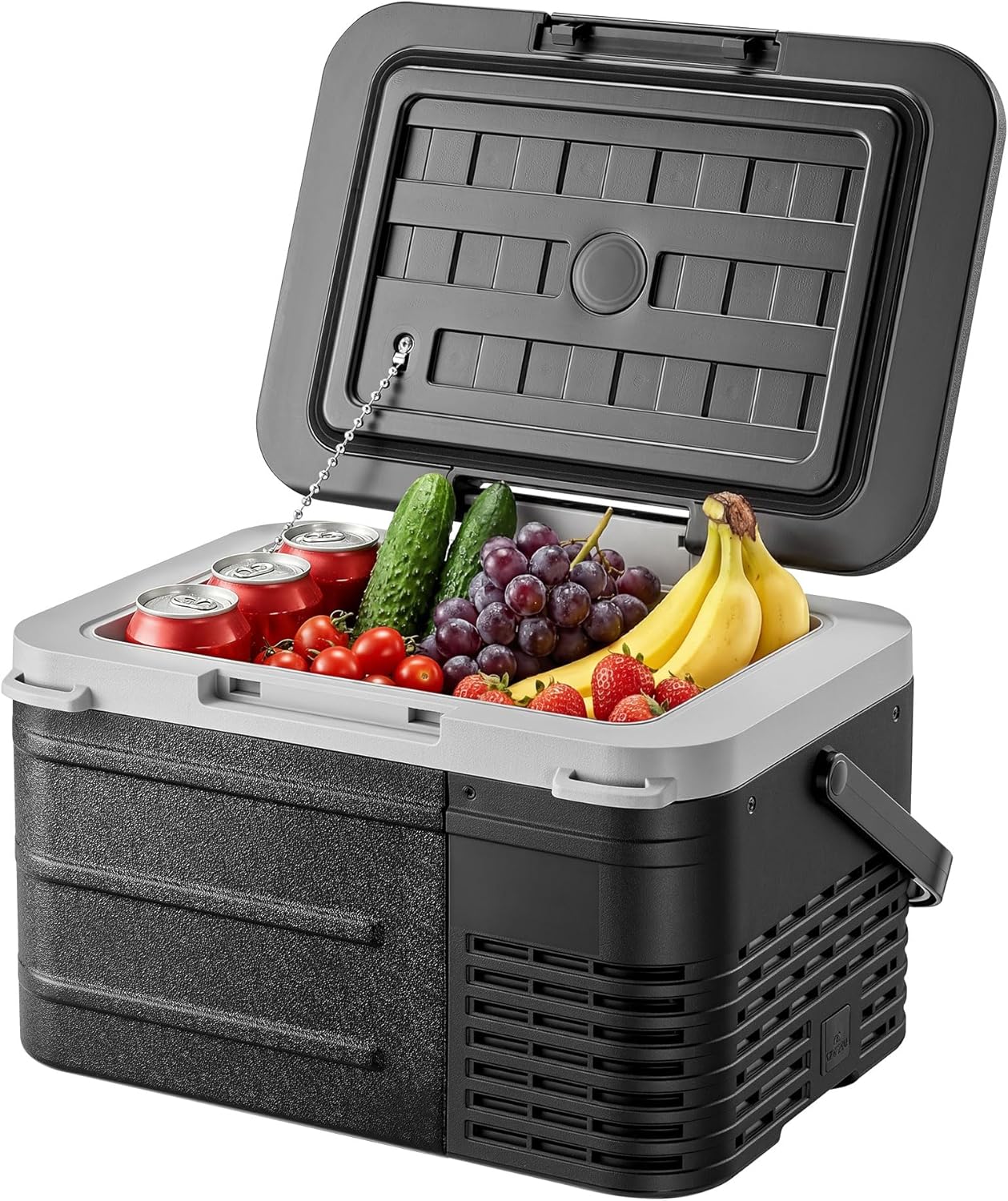 EKOJUCE 12 volt Car Refrigerator, 11 Quart (10L) Electric Cooler -4℉~68℉, Portable Car Fridge 12/24V DC & 100-240V AC, Car Freezer for Outdoor, Truck, RV, Camping