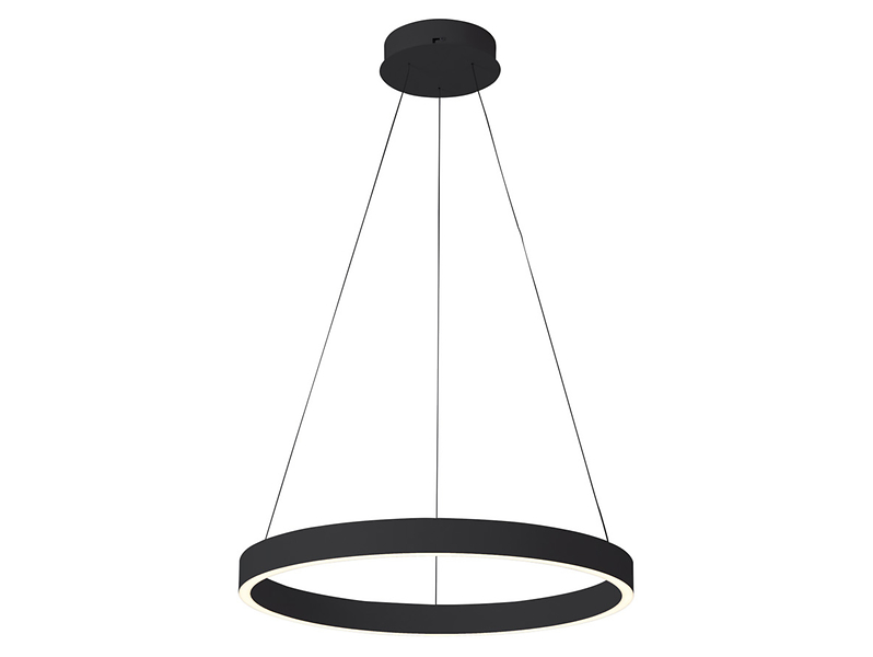 Lampa wisząca Brasco Down LED ze zmienną barwą światła czarna