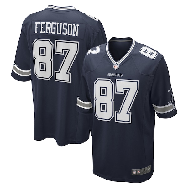 Jake Ferguson Dallas Cowboys Nike Game Jersey - Navy/White