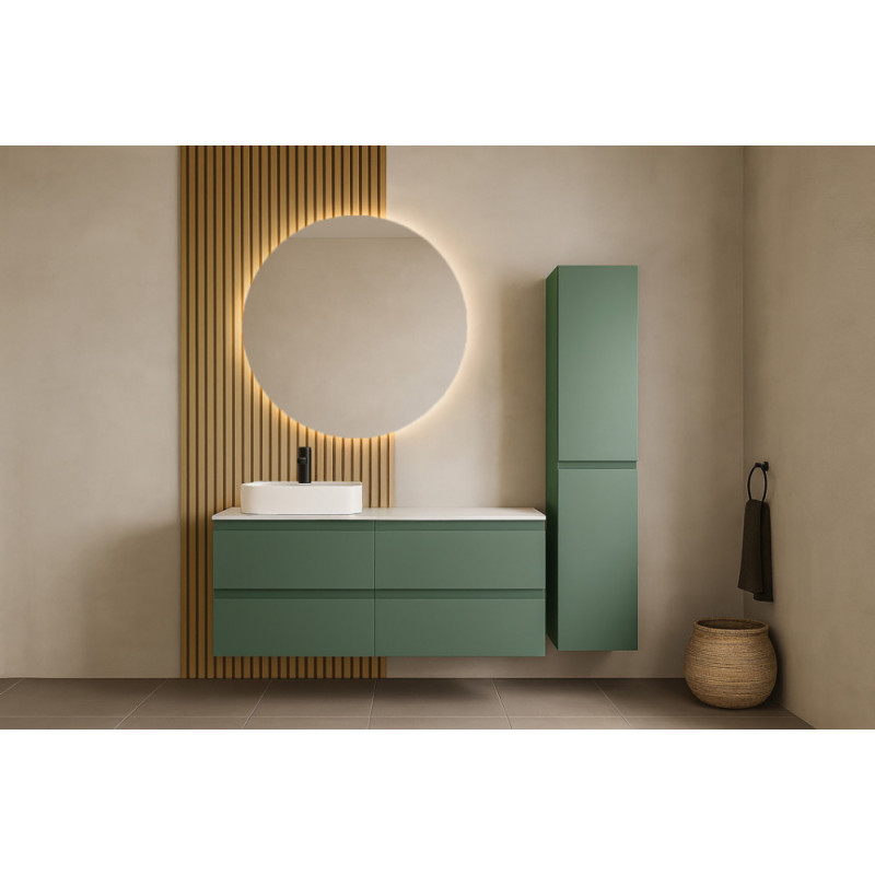 Meuble sous plan Valentina vert mat 120 cm THYS