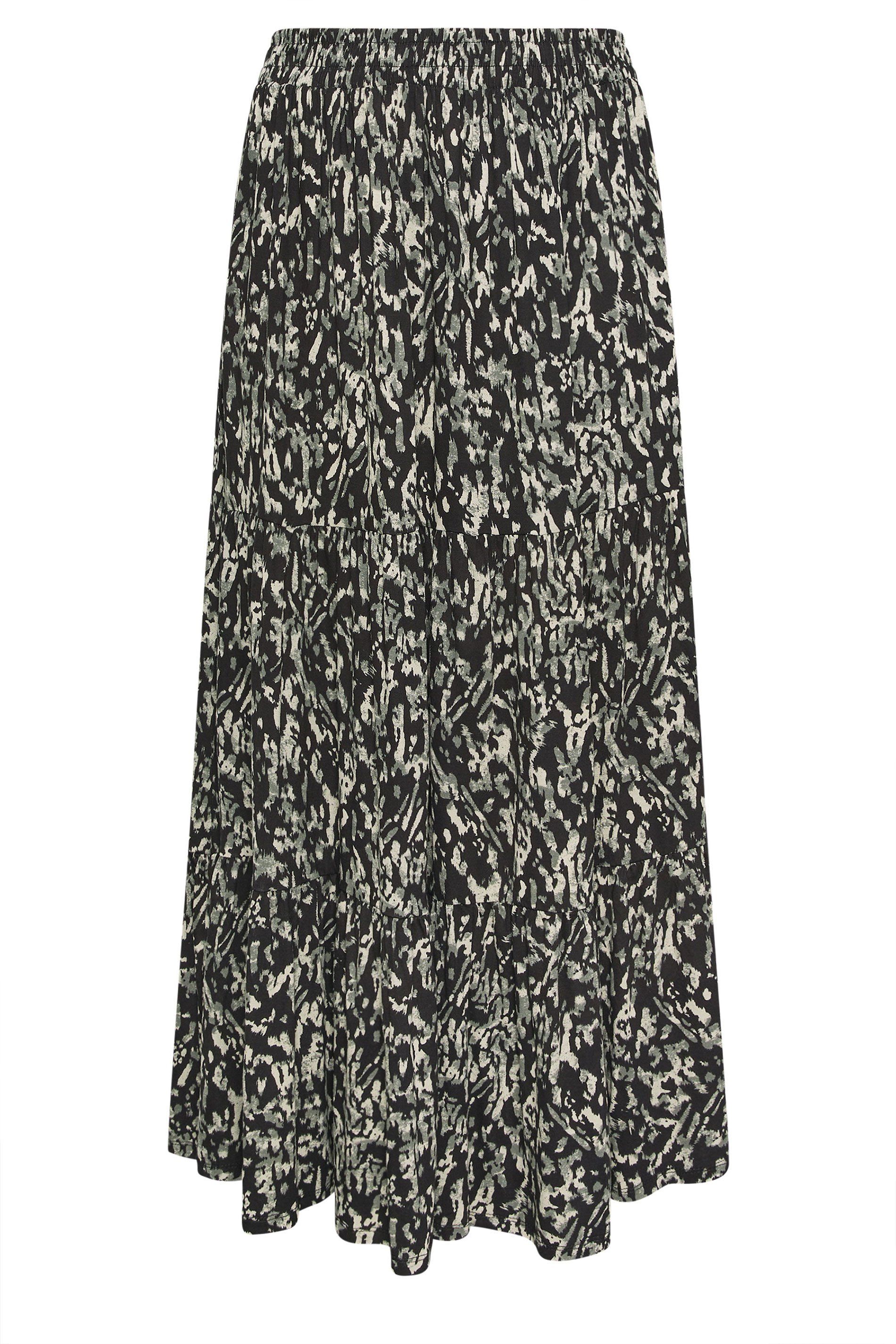 Yours Abstract Tiered Skirt