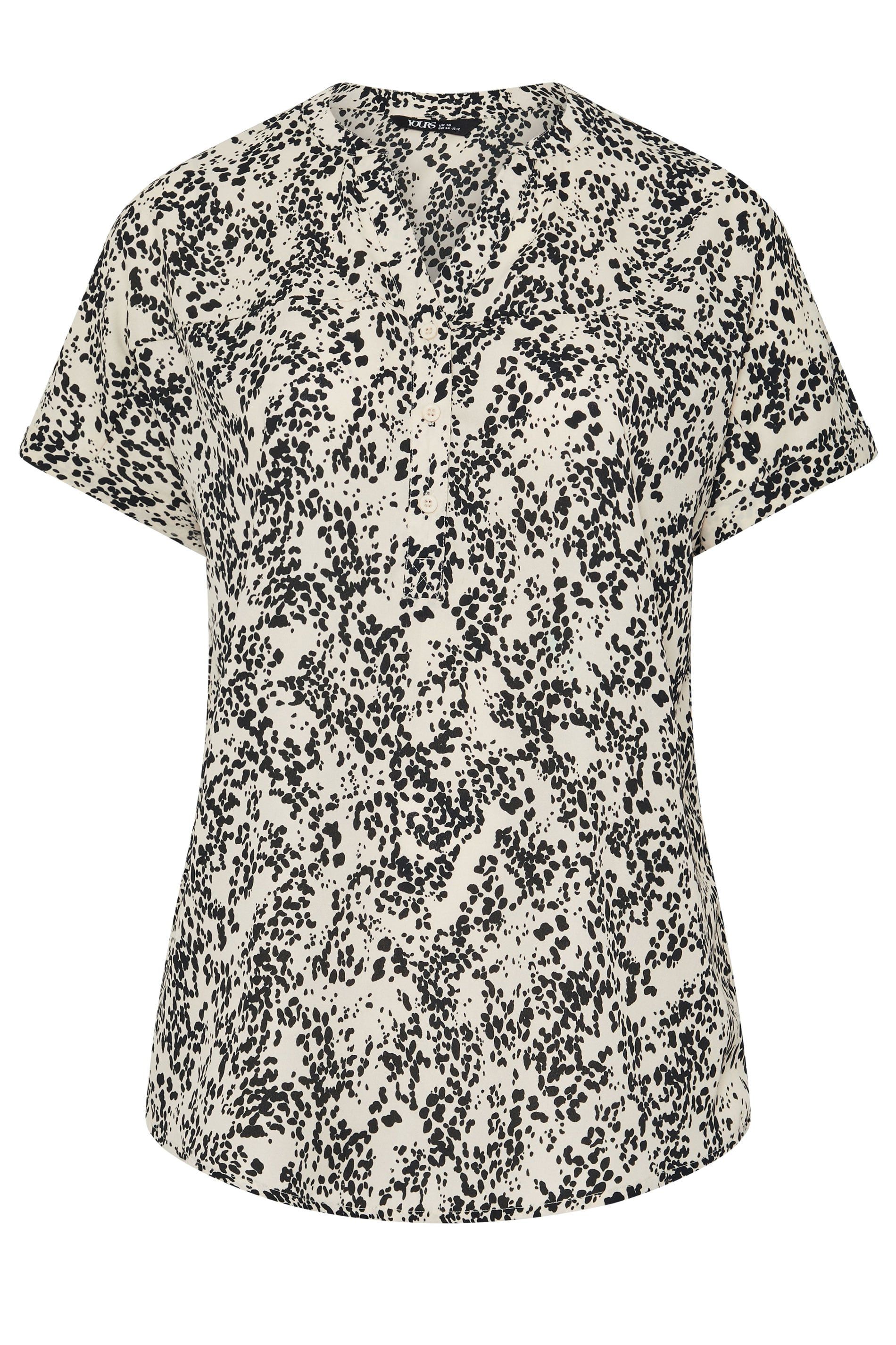 Yours Dalmatian Print Swing Blouse