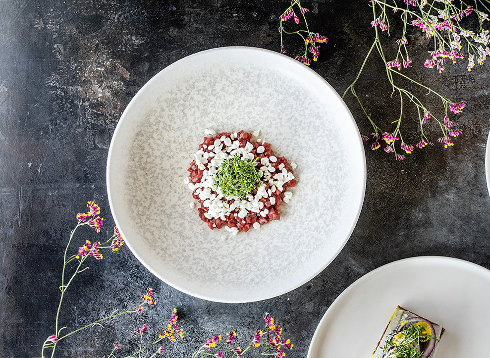 Bonna Dinerbord - Lunar White - Porselein - 28 cm - set van 6