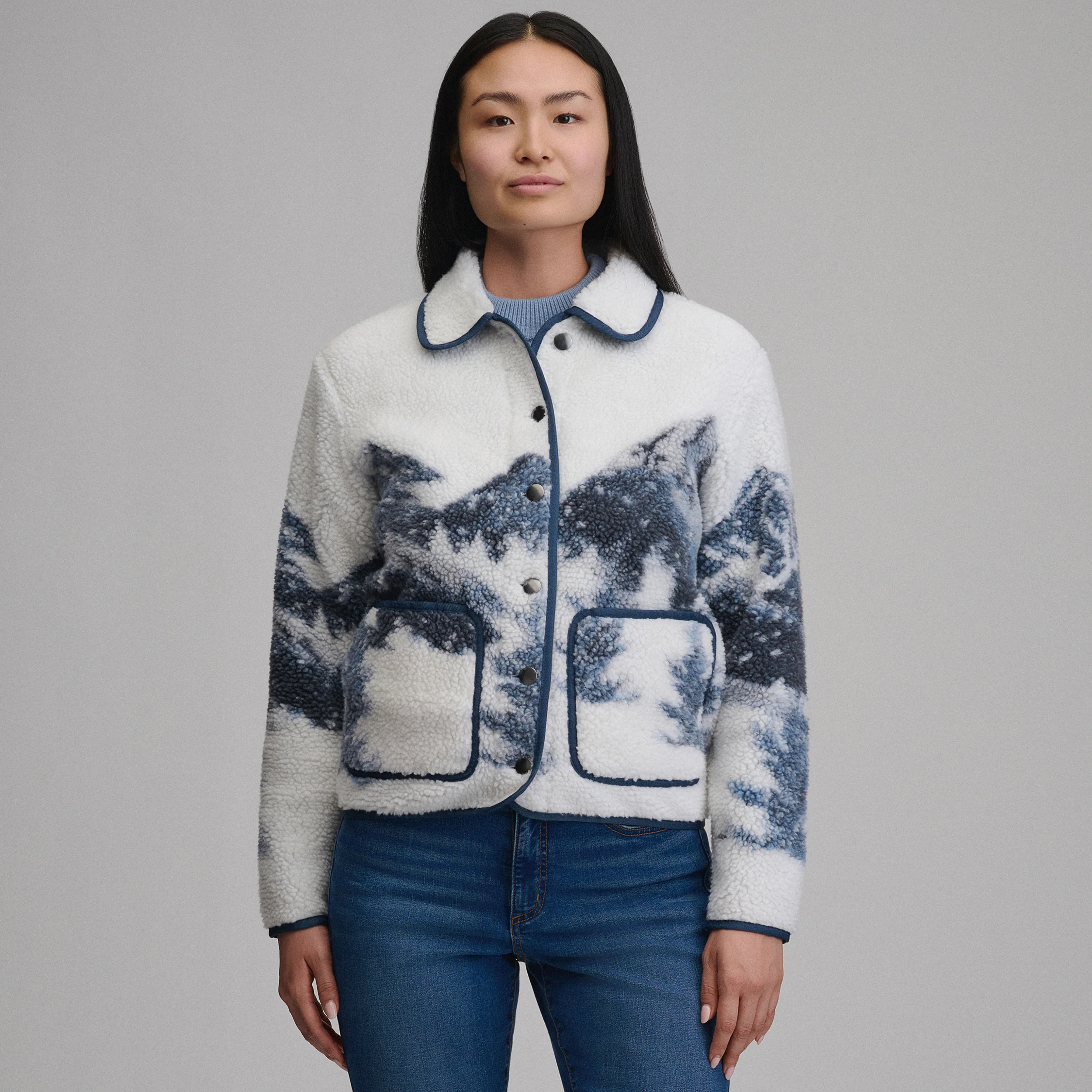 Women's Printed Fleece Jacket