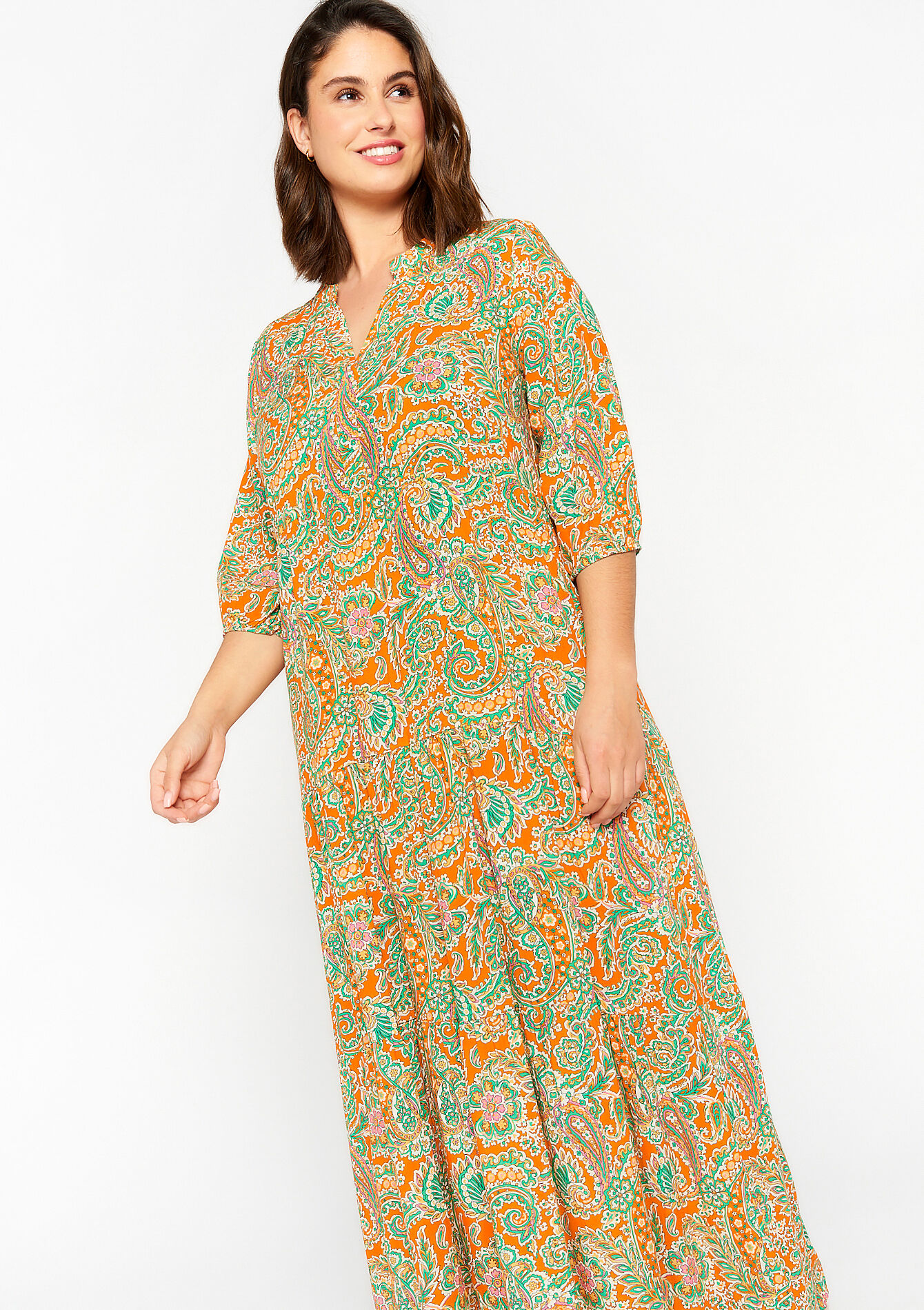 Maxi-jurk met paisleyprint