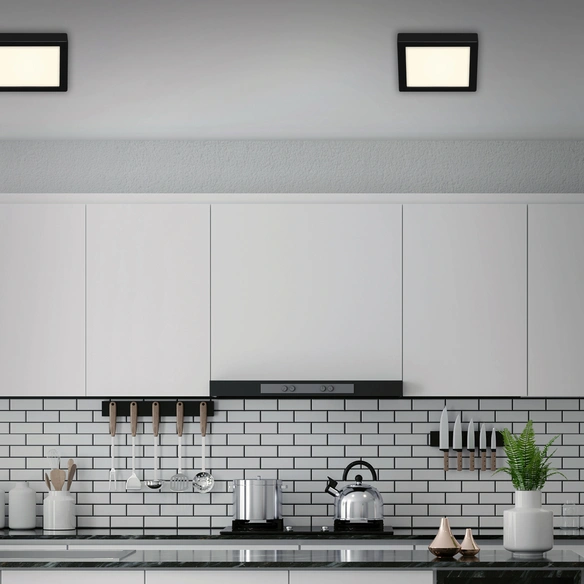LED-Deckenleuchte »FIRE BLACK«, Breite: 22,5 cm, 16,5 W, 230 V