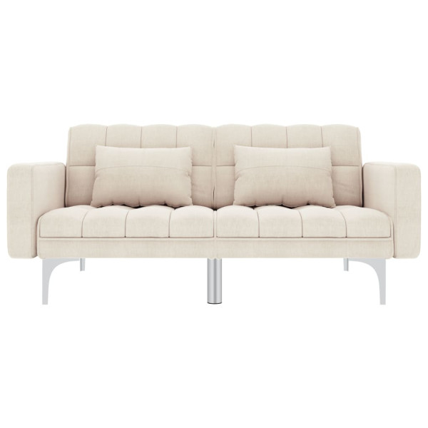 Sofa KremowyTkanina vidaXL