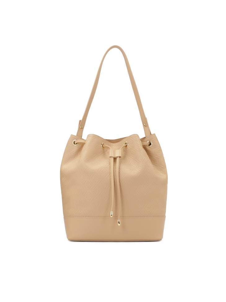 Bag bag made of leather in a unique pattern