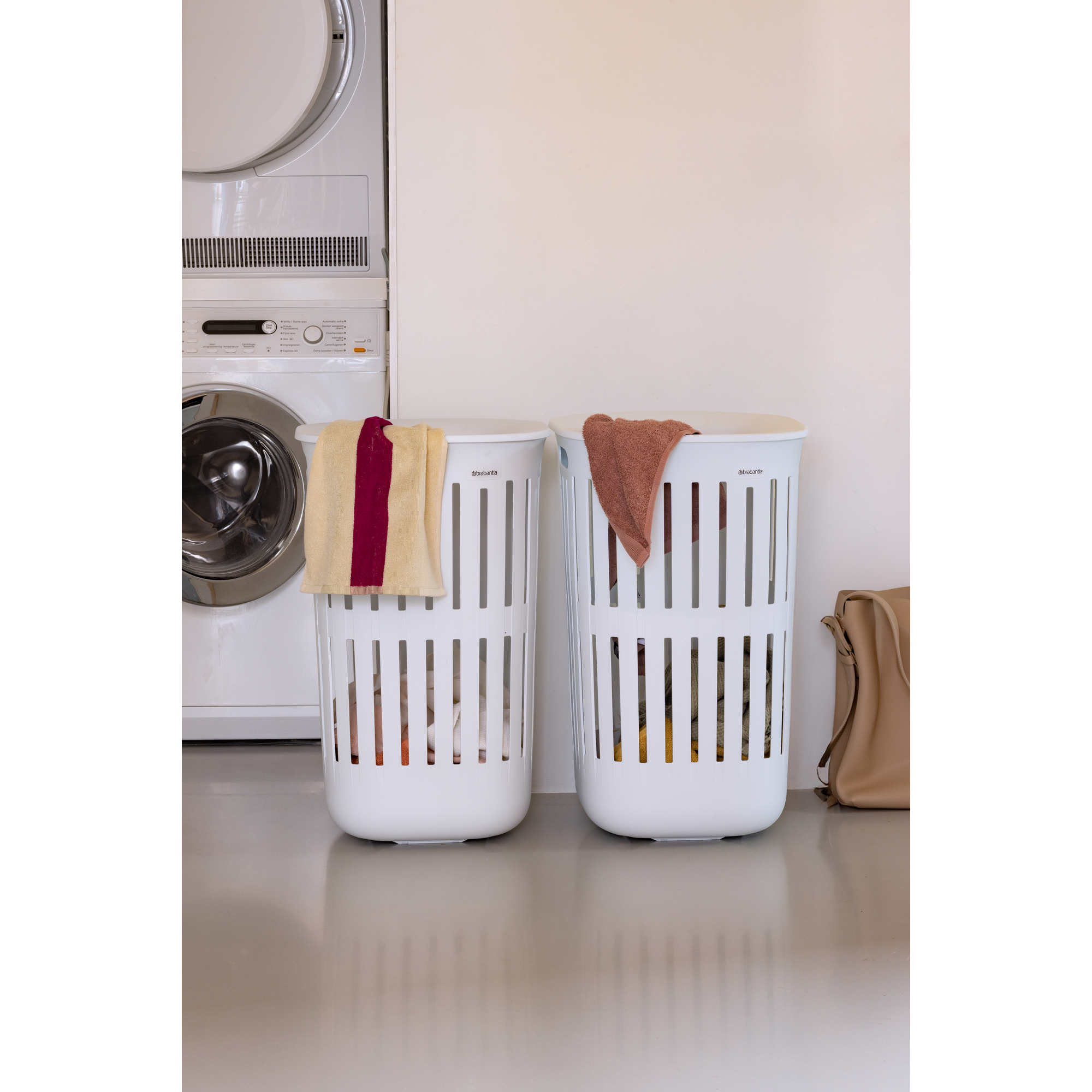 Brabantia Collect-It Wasmand 55 liter, set van 2 - White