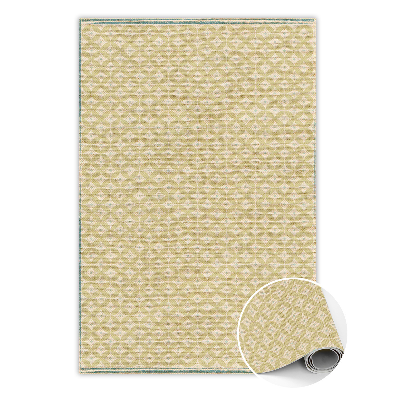 Modny winylowy dywan Orientalny deseń 60 x 90 cm