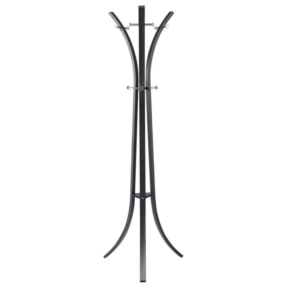Luna II 12-hook Curved Metal Coat Rack