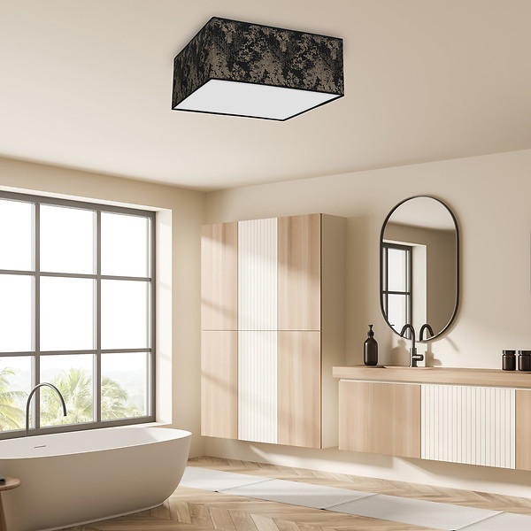 Lampa sufitowa Satino 50 cm metalowa czarna