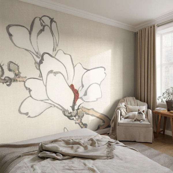 Tapeta samoprzylepna Delikatne magnolie 104x70 Tulup