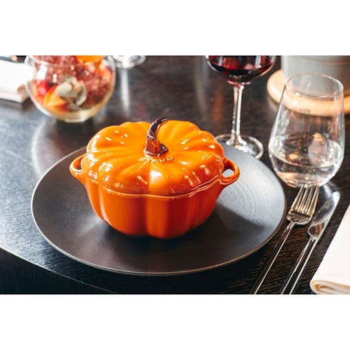 Staub Enamelled Cast Iron Pumpkin Cocotte 0.5L - Set of 4