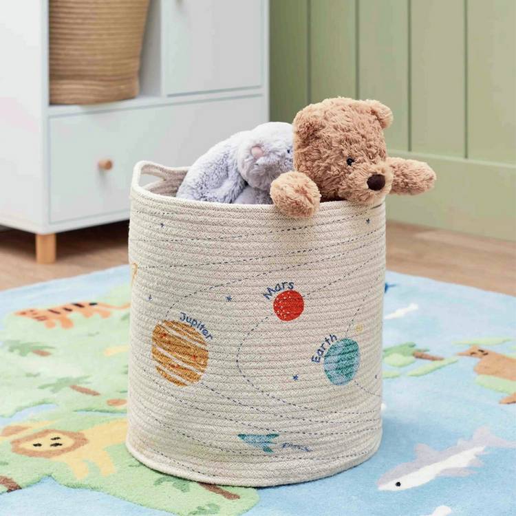 Great Little Trading Company Rope Storage Basket - Space