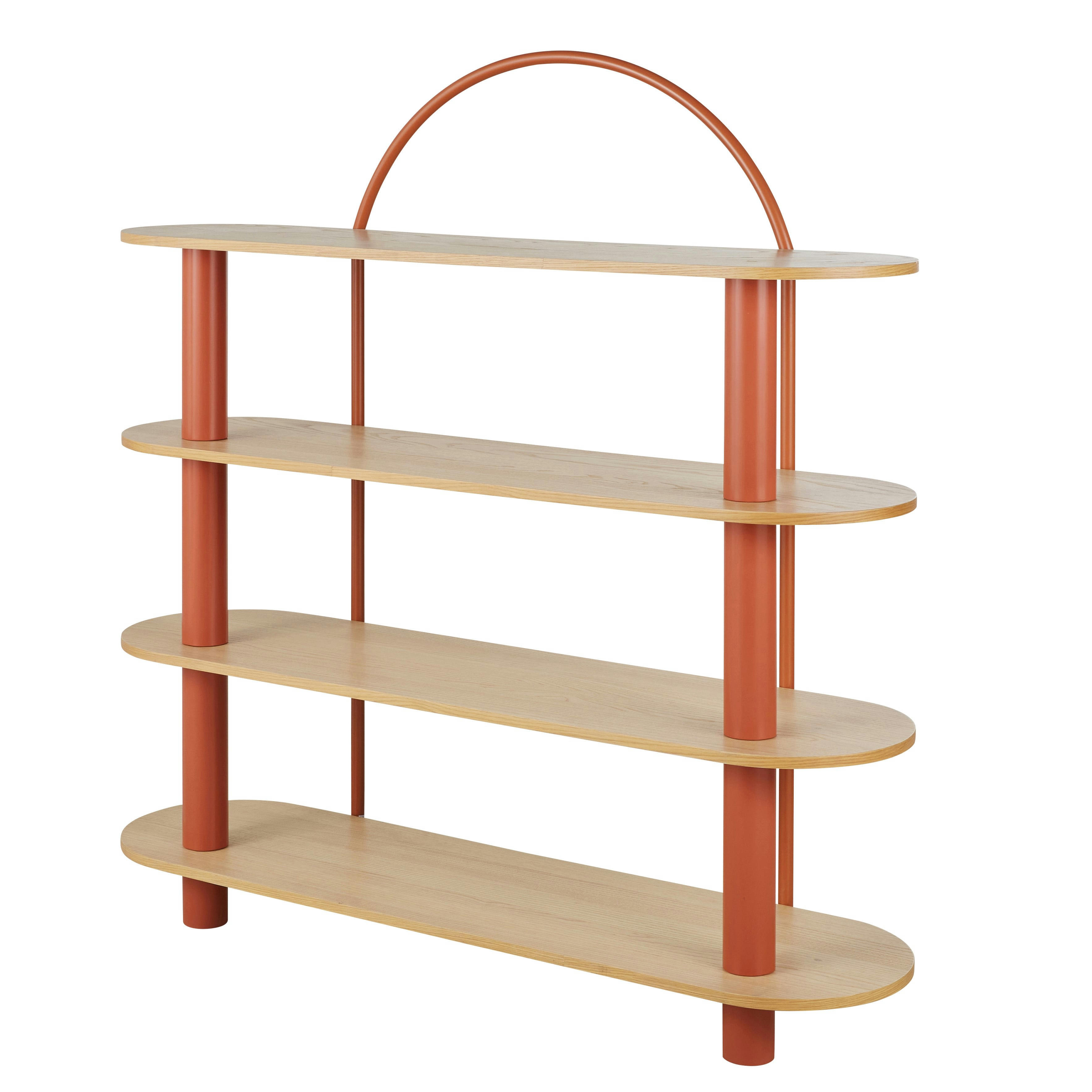 - Etagère arc en métal terracotta