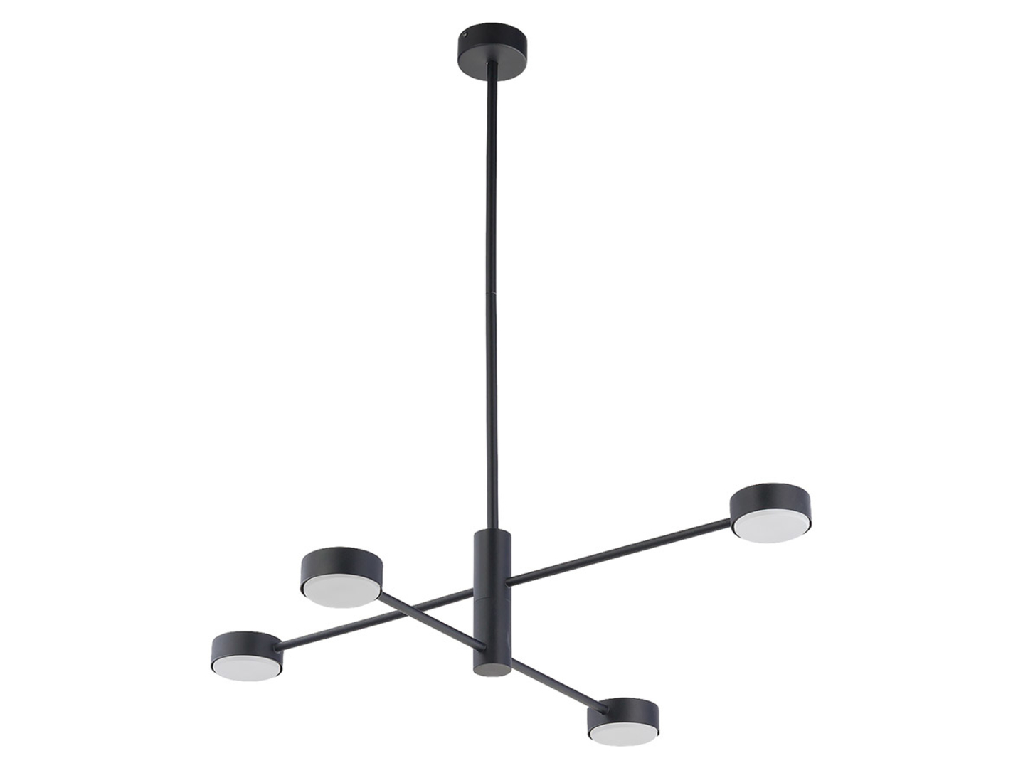 Lampa wisząca Orbit 4-punktowa stalowa czarna