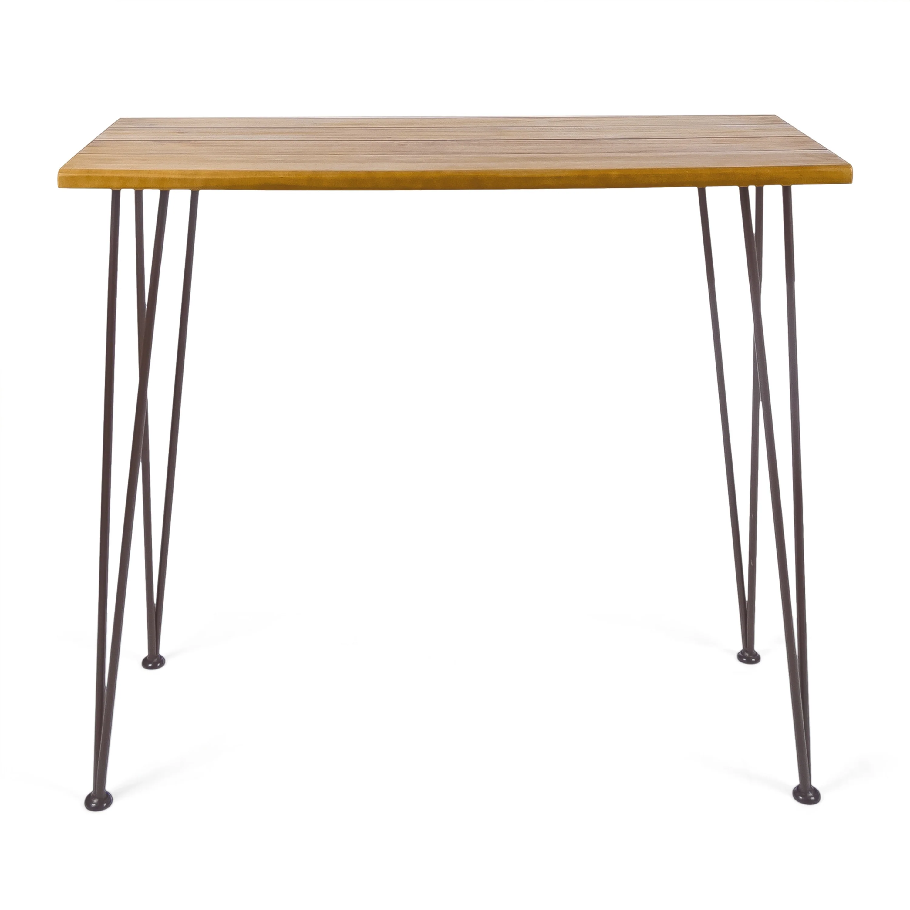 Denali Outdoor Industrial Rectangle Bar Table by Christopher Knight Home - 47.25L x 18.25W x 36.00H