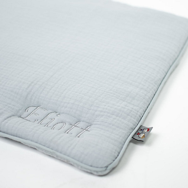Oreiller plat en gaze de coton Jeanne