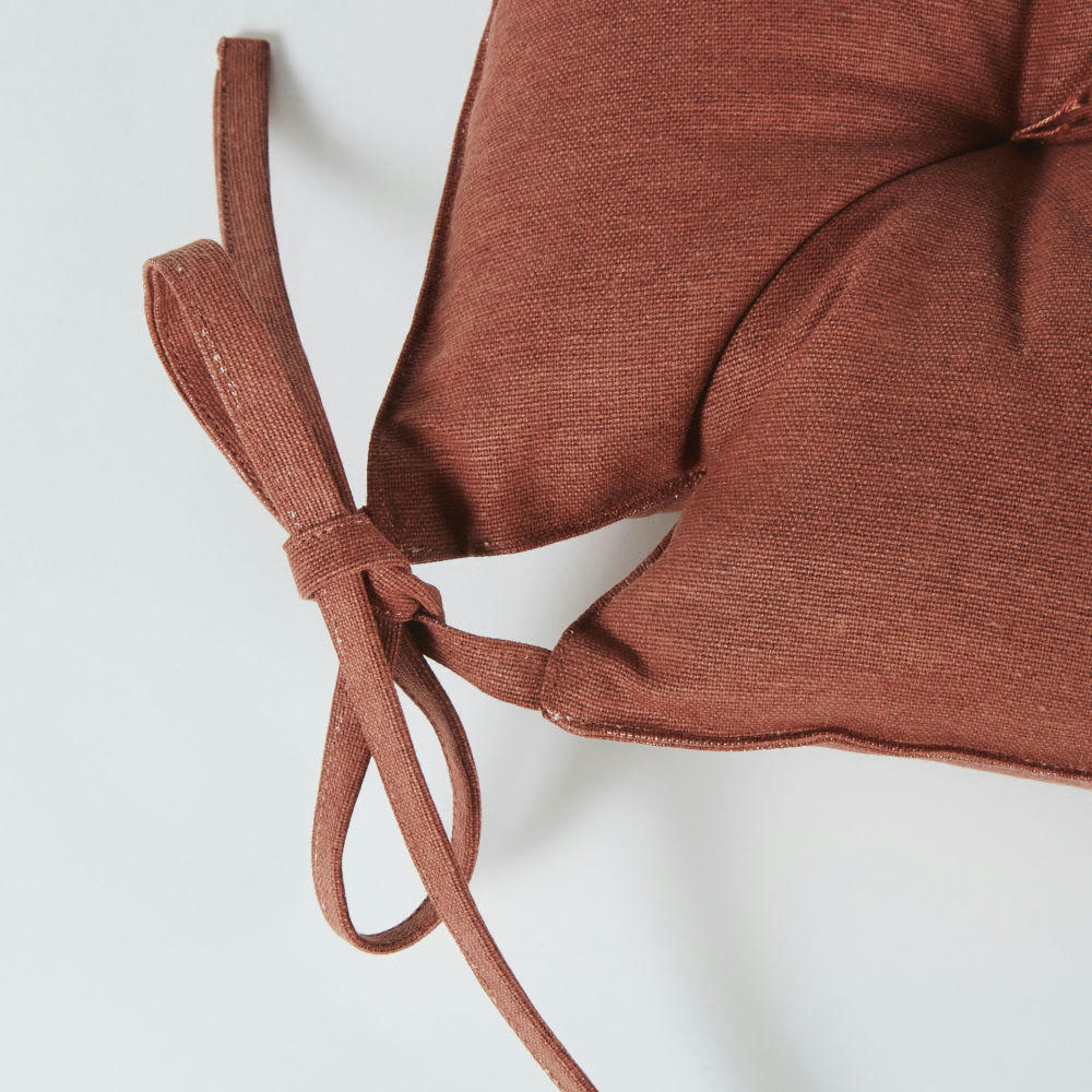 ROMMIE - Galette de chaise terracotta 40x40