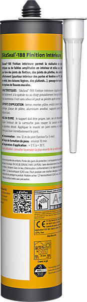 Mastic de finition pour intérieur SikaSeal 188 blanc 300ml