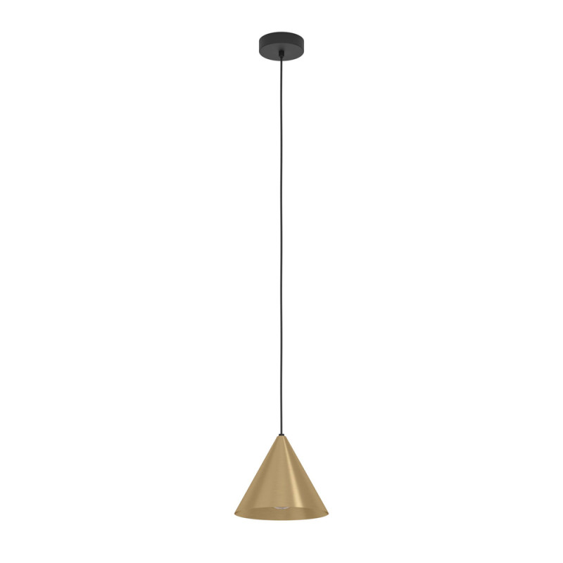 Suspension Narices noire, laiton brossé et or Ø 22 cm E27 40 W EGLO