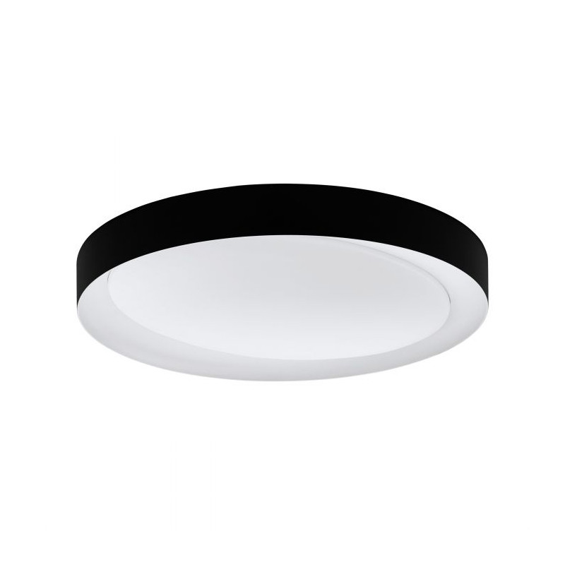 Plafonnier LED Laurito noir dimmable Ø 49 cm 24 W EGLO